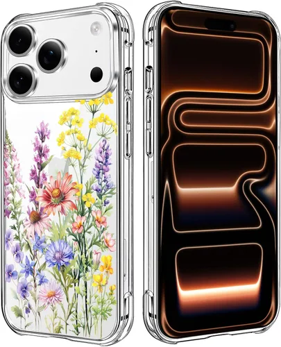 Miniatura 29 de Funda transparente de girasol compatible con iPhone SE 2022 SE 2020 7 8, funda trasera floral para niñas y mujeres, funda protectora transparente