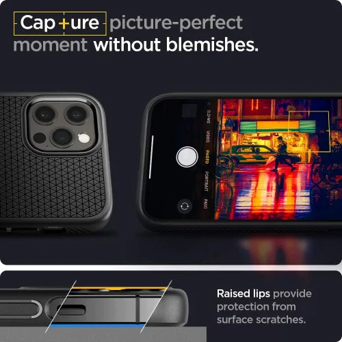 Miniatura 5 de Spigen Liquid Air - Funda diseñada para iPhone 12 Pro Max (2020), color negro mate