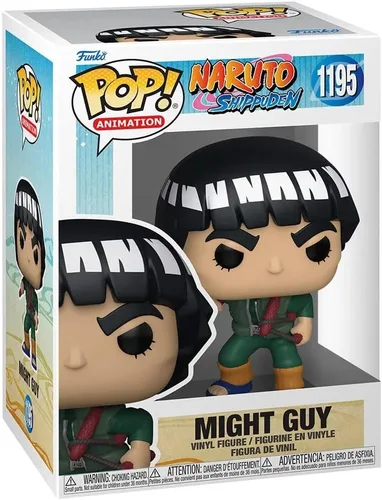 Miniatura 2 de POP Naruto Shippuden - Figura de vinilo de Might Guy Funko (paquete con funda protectora de caja compatible), multicolor, 3.75