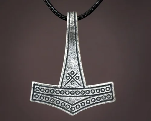 Miniatura 133 de Baldur Jewelry - Collar de martillo Thors Mjölnir - Colgante de martillo de Thor nórdico vikingo joyería vikingo - Collar Thor - Regalos Thor