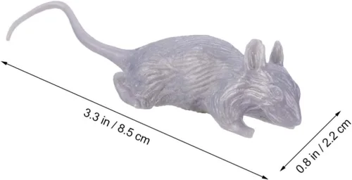 Miniatura 2 de VANZACK 10pcs Halloween Prank Plastic Simulation Mice Lightweight Scary Decorations for Haunted Houses Parties and Bar Props