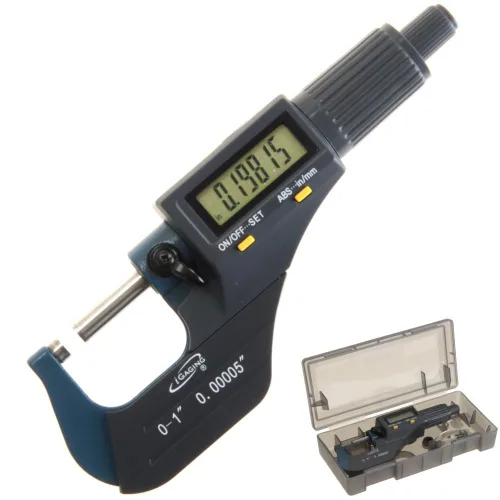 Miniatura 4 de iGaging 0-2,5 cm Micrómetro digital electrónico c/pantalla grande pulgadas/métricas