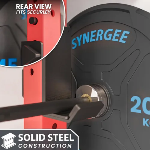 Miniatura 5 de Synergee J-Hooks for Power and Squat Racks. J-Cups Available in 2x2, 2x3 and 3x3. J-Hooks for Power Lifting, Squats and Presses. Sold in Pairs.