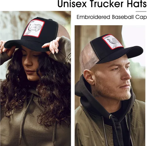 Miniatura 7 de Gorra de béisbol bordada ajustable para hombre, gorra de béisbol bordada con malla transpirable, parche cuadrado, gorras para mujer