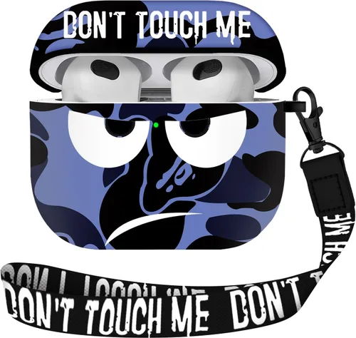 Miniatura 10 de for Airpods 3 Case 2021, Don't Touch Me for Airpods Cover with Keychain/Lanyard Soft Cute Shockproof Cover for Women Men Compatible with for Airpods