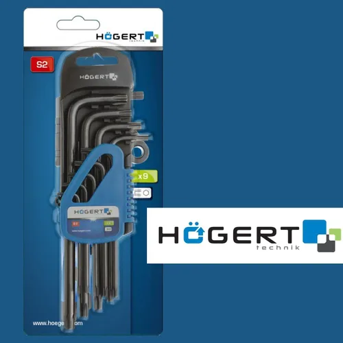 Miniatura 4 de Juego de 9 llaves Torx, largas