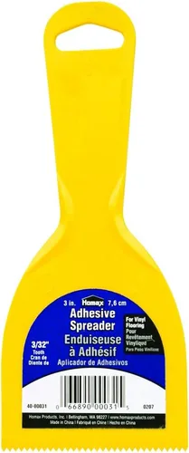 Miniatura 10 de Homax Esparcidor adhesivo, 8 pulgadas, diente de 3/16 pulgadas, esparcidor de pisos de madera dura, naranja