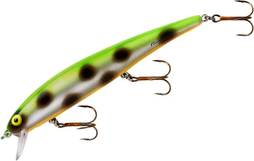 Miniatura 73 de Bomber Señuelos Long A Slender Minnow Jerbait Señuelo de Pesca Espalda negra con destello plateado