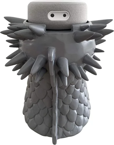 Miniatura 4 de Dekodots Soporte de mesa para altavoz inteligente (dragón), soporte decorativo para Amazon Echo Dot o Google Home Mini, diseño portátil, sin