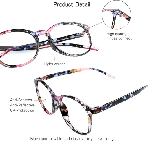 Miniatura 2 de Lentes con bloqueo de luz azul para mujeres y hombres, antifatiga, para lectura en la computadora, lentes para ver televisión, elegante montura