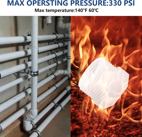 Miniatura 6 de Paquete de 8 accesorios de tubería de PVC serie 439, 3/4 pulgadas NPT macho x 1/2 pulgada NPT hembra roscado buje roscado, acoplador de tubo macho
