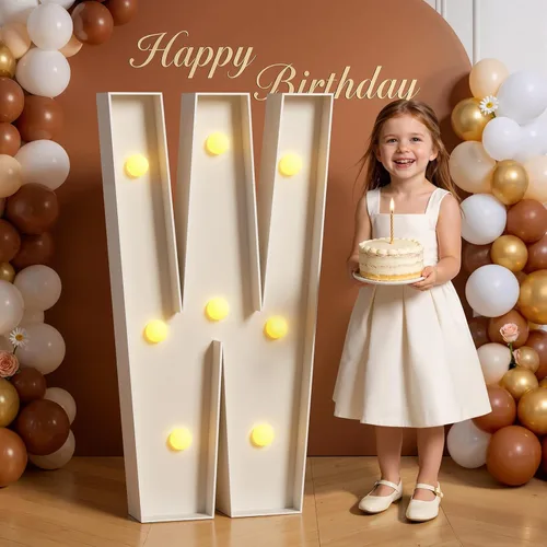 Miniatura 83 de Números de marquesina de 4 pies de alto, 4 pies de alto, números grandes iluminados 0 para 30, 40, 50, 60, decoración de fiesta de cumpleaños
