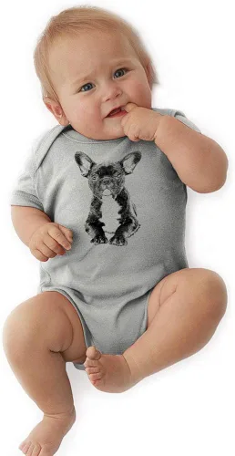 Miniatura 2 de Indigo Legend Body unisex de bulldog francés para bebé, ropa