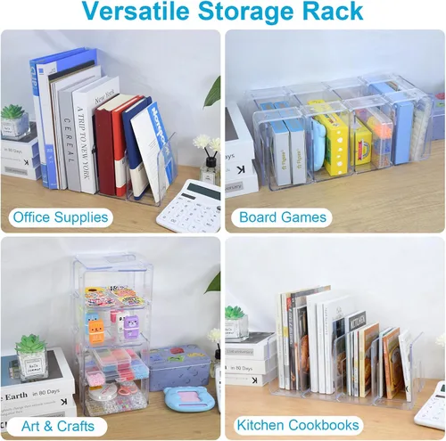 Miniatura 7 de Marte Vanci Clasificador de archivos de acrílico transparente, organizador de bolso de acrílico, soporte resistente para revistas, organizador