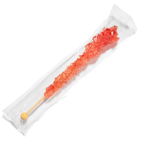 Miniatura 3 de Candy Envy - Palitos de azúcar Red Rock Candy - Sabor a fresa - 12 Indiv. envueltos