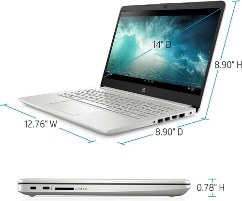 Miniatura 5 de HP Laptop 14-fq0032ms para negocios y estudiantes, pantalla táctil LED de 14 pulgadas, procesador AMD Ryzen 3 3250U (hasta 3.5 GHz), 8 GB de RAM