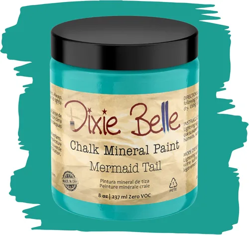 Miniatura 137 de Dixie Belle Paint Company - Pintura con acabado de tiza para muebles, color negro (Caviar), 1 galón, 128 fl oz, pintura mineral color rosa intenso