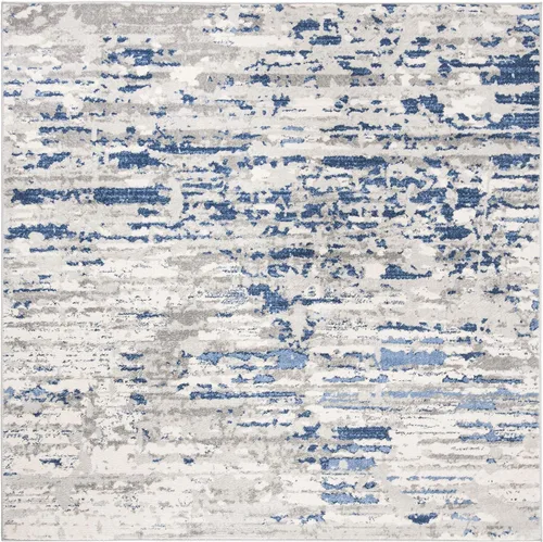 Miniatura 19 de SAFAVIEH Jasper Collection - Alfombra decorativa de 2 x 4 pies, gris y azul, diseño abstracto moderno, no desprende pelusa y de fácil cuidado, ideal