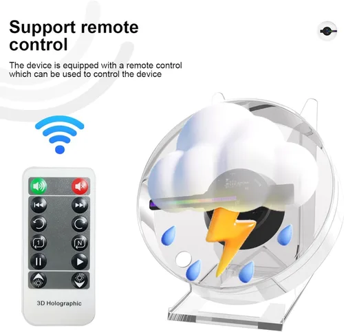 Miniatura 5 de Ventilador de Holograma 3D, Proyector de Ventilador de Holograma de 4.72 Pulgadas con WiFi - Adecuado para Eventos, Fiestas, Festivales y Decoración