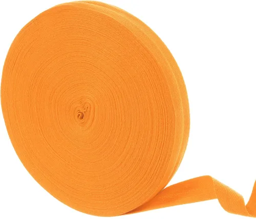 Miniatura 50 de uxcell Cinta de sarga de algodón de 50 yardas, cinta de espiga de 3/8 pulgadas para coser ropa, manualidades (azul)
