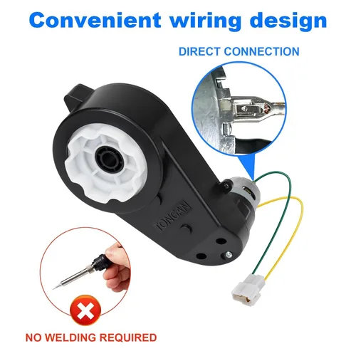 Miniatura 3 de Repuesto de caja de cambios de motor de ruedas alimentadas de 12 V, 2 piezas, RS550, 40000 RPM, juego de actualización de alta velocidad compatible
