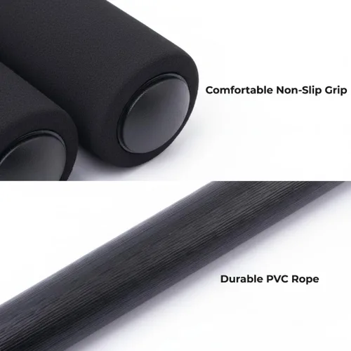 Miniatura 7 de Cuerda de Saltar para Fitness – Cuerda de Ejercicio de PVC Ajustable con Diseño Sin Enredos y Cómodas Asas de Espuma, Ideal para Cardio