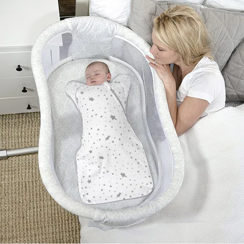 Miniatura 7 de Mantas orgánicas de 3 vías para envolver con los brazos arriba, saco de dormir con las manos arriba, saco de dormir fácil de cambiar pañales