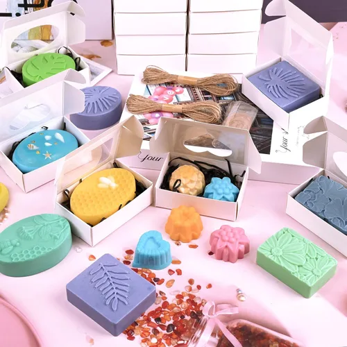 Miniatura 4 de 32 PCS cajas de jabón blancas Blanco