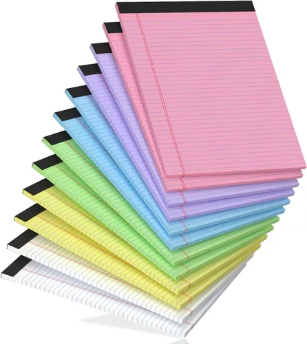 Miniatura 16 de Blocs de Notas de Color 5x8, Paquete de 48 Blocs Legales Pequeños Rosa 5x8, Blocs de Notas Legales Pequeños con Rayas Universitarias Fácil