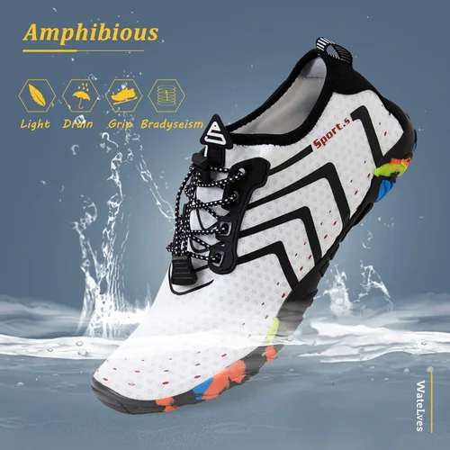 Miniatura 2 de Zapatos unisex de secado rápido para agua natación playa alberca surf yoga o ejercicios aeróbicos acuáticos