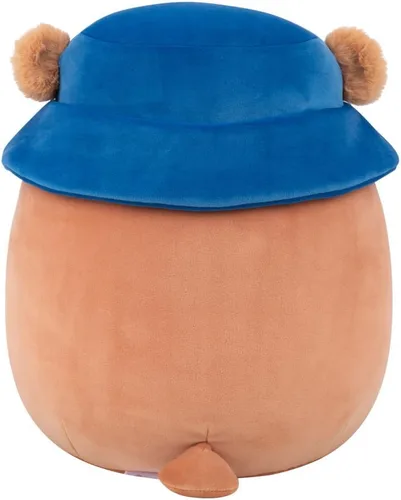 Miniatura 3 de Squishmallows Stokely el oso Kodiak marrón original de 12 pulgadas con vientre mullido y sombrero de pescador, peluche oficial de Jazwares