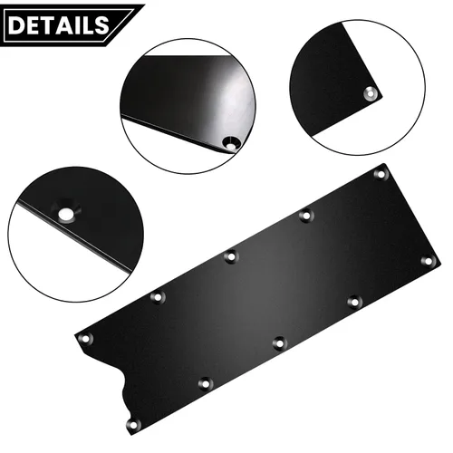 Miniatura 4 de LS Gen 3 Valley Pan Cover Plate Endxedo Low Profile Custom Knock Sensor LSX LS1 LM7 LR4 LQ4 LS6 L59 LQ9 LM4 L33 (negro)