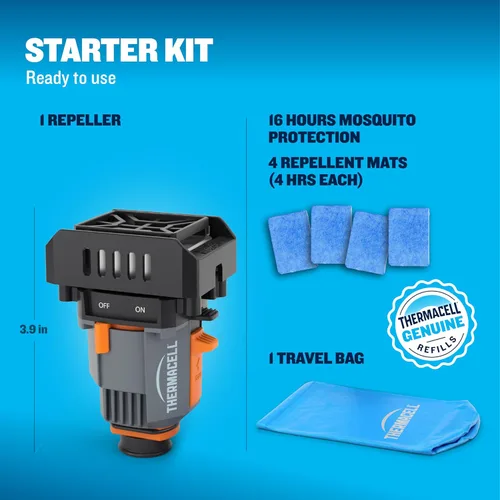 Miniatura 8 de Thermacell Repelente de Mosquitos Mochilero, Gen 2.0 con 16 Horas de Repelente; Zona de Protección contra Mosquitos de 15 Pies; Alternativa de Spray