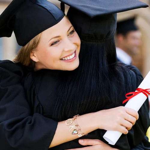 Miniatura 4 de Regalos de graduación para ella, 26 pulseras inspiradoras grabadas con inicial, cita que creyó que podía así que lo hizo, regalos de graduación