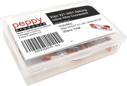 Miniatura 2 de WAGO 221-2401 Tuercas de palanca compactas para empalme de conectores de cable en línea con estuche 12 piezas