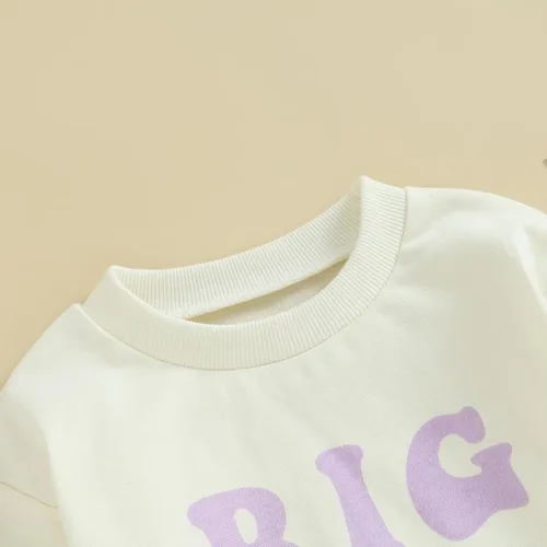 Miniatura 4 de Big BrotherSister Little BrotherSister Matching Outfits Infant Toddler Baby Girl Boy Sweatshirt RomperShirt Top