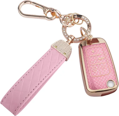 Miniatura 28 de Funda para llavero Chevy 2025 2024 2023, protector de llaves de TPU suave, llavero brillante para llave inteligente Colorado Equinox Silverado GMC