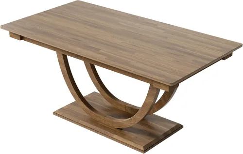 Miniatura 9 de Merax Juego de mesa de comedor de granja de 6 piezas, mesa de cocina media redonda de madera de 59.1 pulgadas con 4 sillas de comedor y banco largo