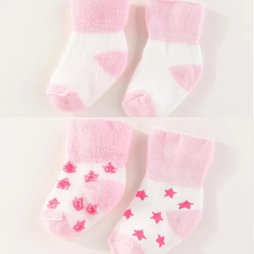 Miniatura 5 de Calcetines unisex de rizo para bebé, paquete de 5 unidades para bebé niño y niña de 0 a 12 meses, calcetines de algodón cálido