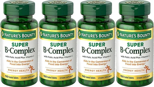 Miniatura 2 de Nature's Bounty Complejo B con ácido fólico más vitamina C, comprimidos 150 cada uno (paquete de 1)