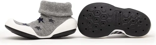 Miniatura 3 de Komuello Zapatos para niña pequeña, materiales de primera calidad, transpirables, lavables, antideslizantes, que se mantienen puestos, calcetines