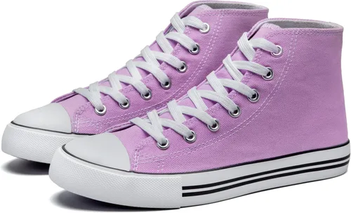 Miniatura 3 de Tenis altos clásicos para niños, zapatos de lona para niñas y niños, zapatos de tenis con cordones, tenis de lona de moda, zapatos casuales