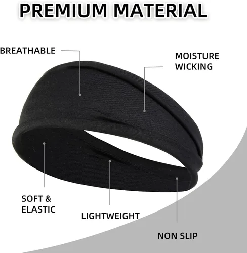 Miniatura 2 de Huachi Diademas antideslizantes para mujer, paquete de 4 bandas elásticas para el cabello de mujer, un juego de múltiples estilos, accesorios