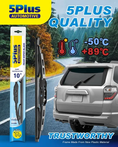 Miniatura 6 de 5 PLUS® Limpiaparabrisas trasero de 10 pulgadas para brazo de limpiaparabrisas con gancho J/U (paquete de 1 pieza de PVC), repuesto para Chevy Trax