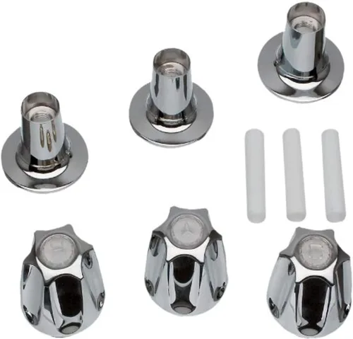 Miniatura 2 de DANCO Kit de molduras de remodelación de 3 manijas para bañera y ducha para Price Pfister Verve, 3 asas, níquel cepillado, 1 paquete (81429)