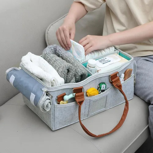 Miniatura 6 de Mr. Pen - Organizador de pañales para bebés con tapa, organizador para bebés, organizador de pañales con tapa