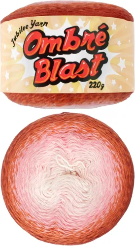 Miniatura 60 de JubileeYarn Hilo Ombré Blast - 220g/pastel Algodón Peso Bebé - Cripta de Hielo - 1 Pastel 119 Cripta de hielo