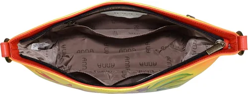 Miniatura 3 de Anna by Anuschka Womens Hand Painted Genuine Leather Shoulder Hobo