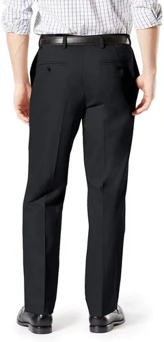Miniatura 3 de Dockers Signature - Pantalones de algodón con ajuste clásico y plisados para hombre (tallas regulares y grandes y altas)