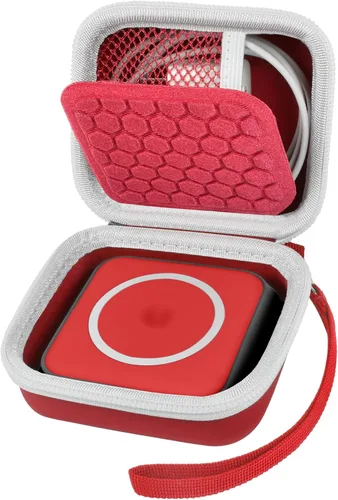 Estuche para Hicober/para Iseyyox/para Ucomx Estación de Carga 3 en 1, Base de Cargador Inalámbrico Magnético Plegable Soporte de Almacenamiento Rojo